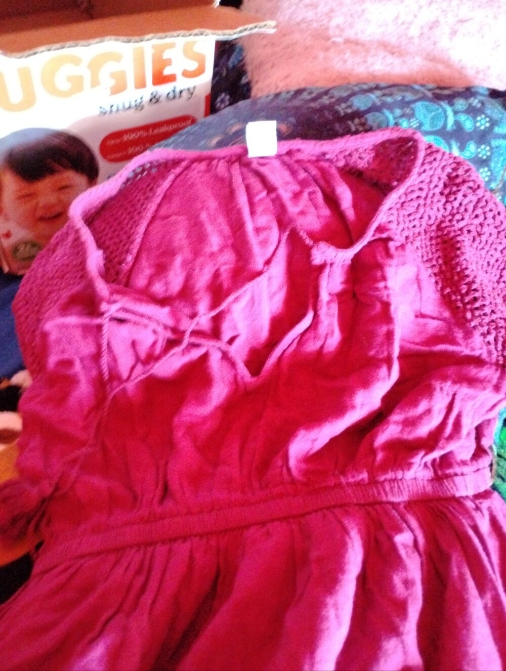 Old Navy Magenta Maternity Maxi Dress